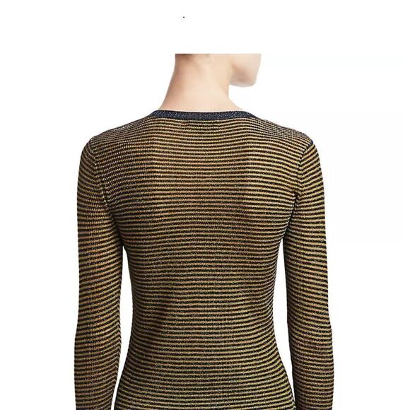 Rag & Bone Sweater | Raina | Lurex | Striped | Crewneck | Shirt | NWT | Small - Picture 3 of 7